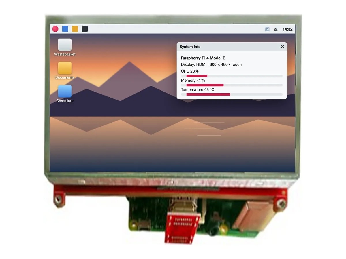 AirHMI HDMI Display 5" Resistive Touch